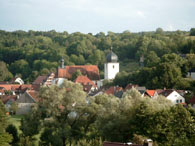 Blick zur Kirche