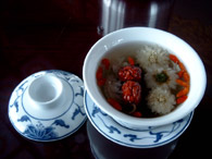 Teezeit im Frühling