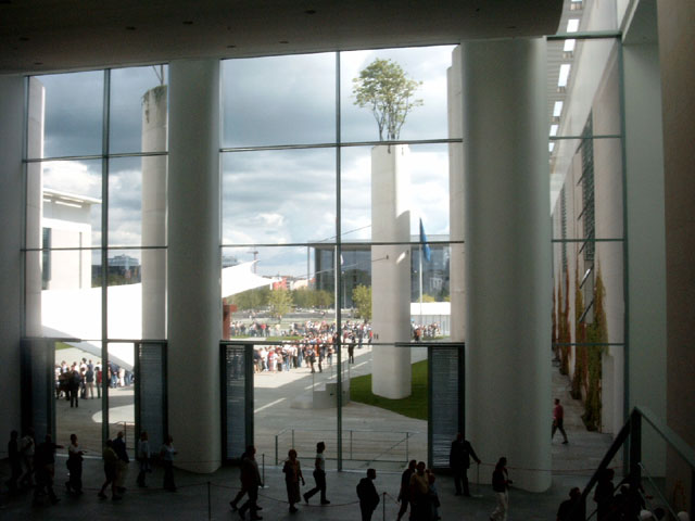 Blick aus dem Kanzleramt