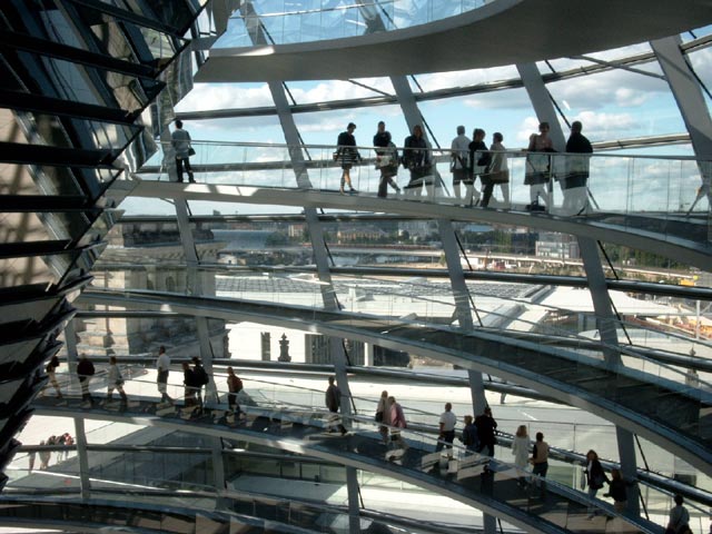 Der Weg nach oben in der Kuppel